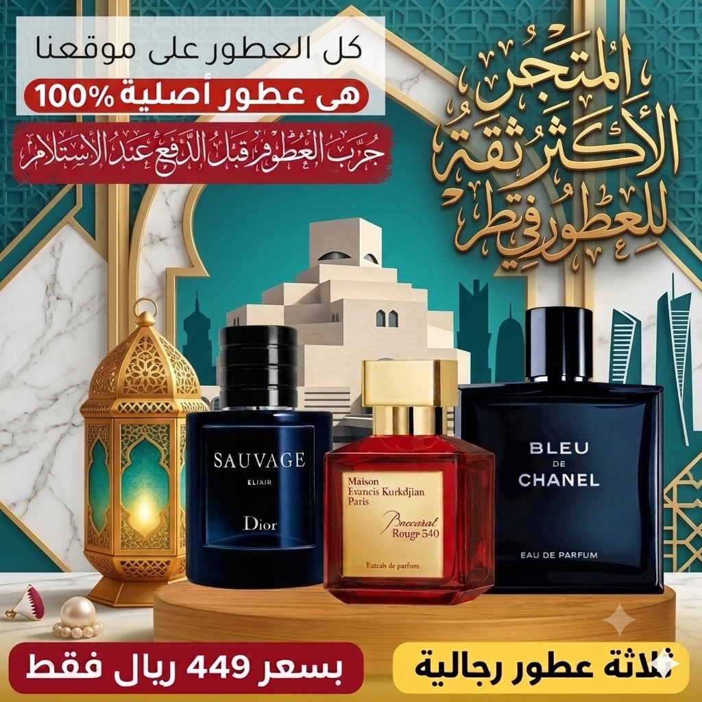 باكارا روج + ديور سوفاج إليكسير + بلو دي شانيل