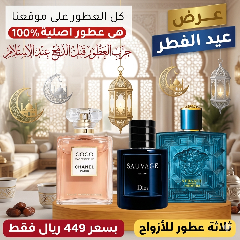 فيرساتشي إيروس بارفان + ديور سوفاج إكسير + كوكو مدموزيل