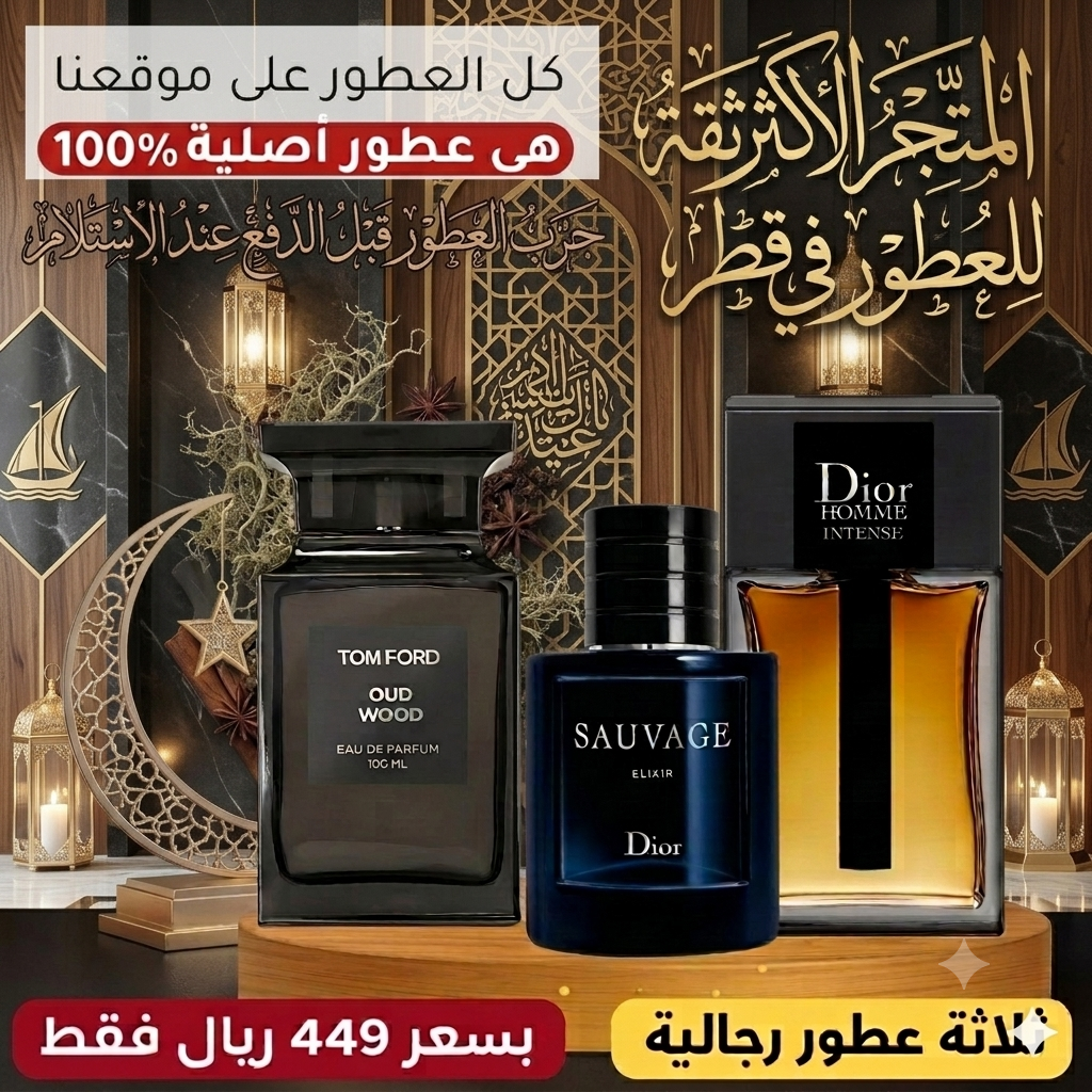 ديور أوم إنتنس + ديور سوفاج إكسير + توم فورد أود وود